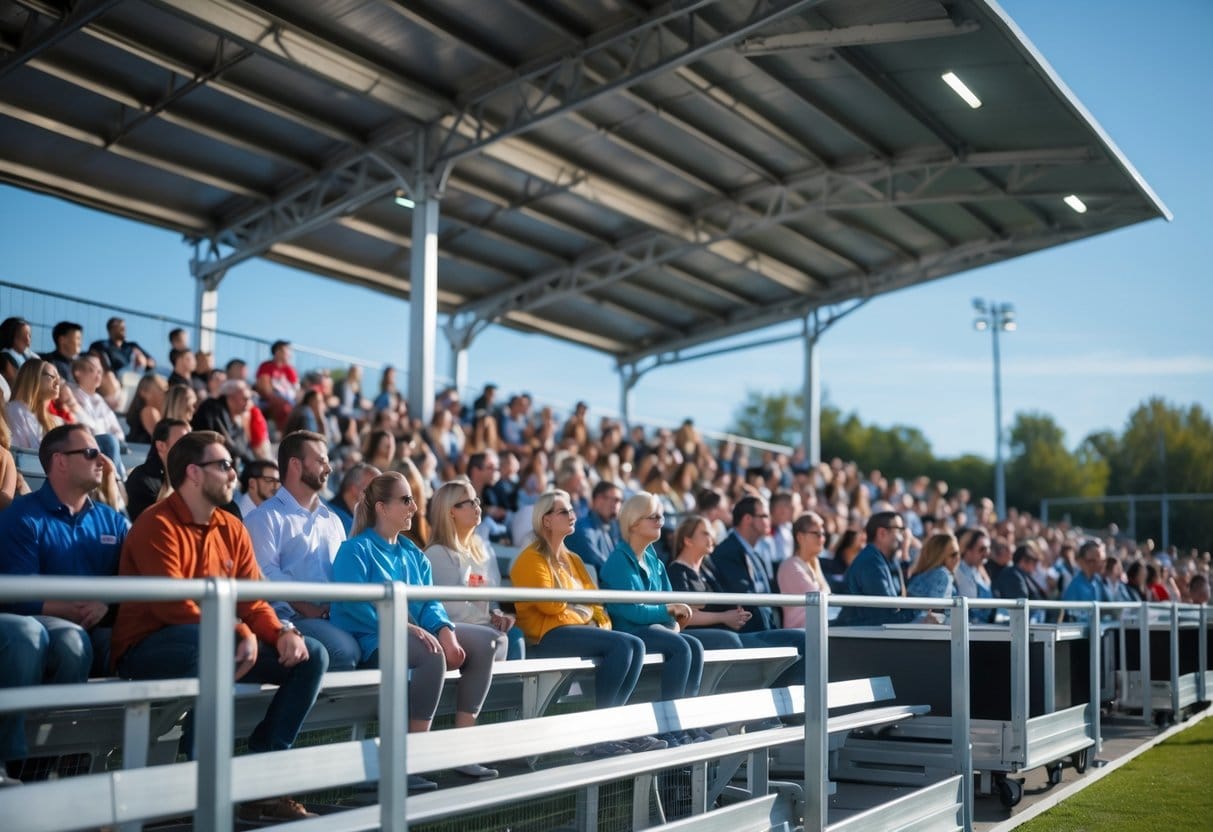 Sure, here's the translated text without any signs:

What is a mobile grandstand and when is it used